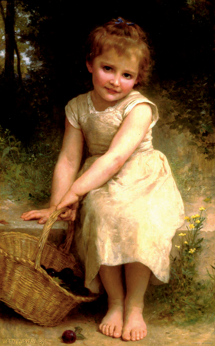  阿道夫·布格罗 Adolphe Bouguereau —— 捡李子